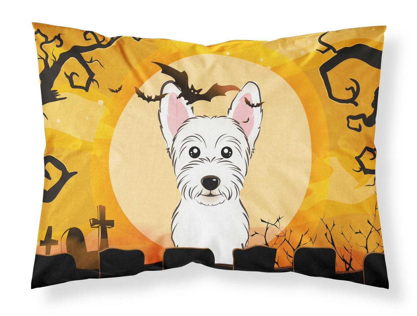 Halloween Westie Fabric Standard Pillowcase BB1784PILLOWCASE by Caroline's Treasures