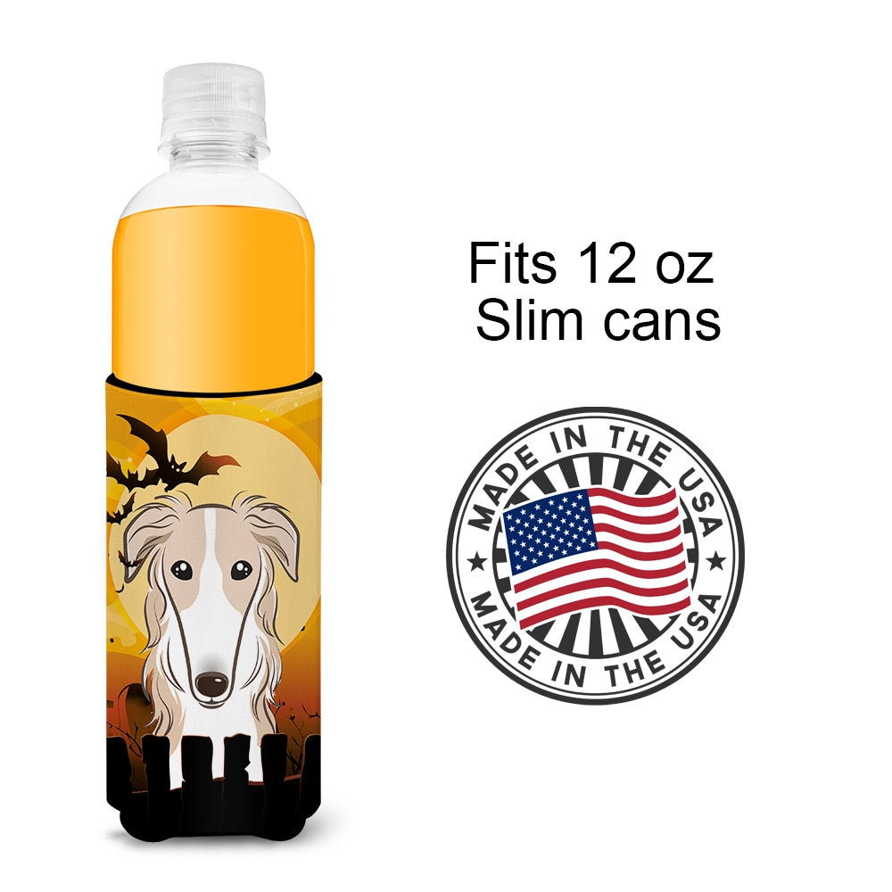 Halloween Borzoi Ultra Beverage Insulators for slim cans BB1786MUK