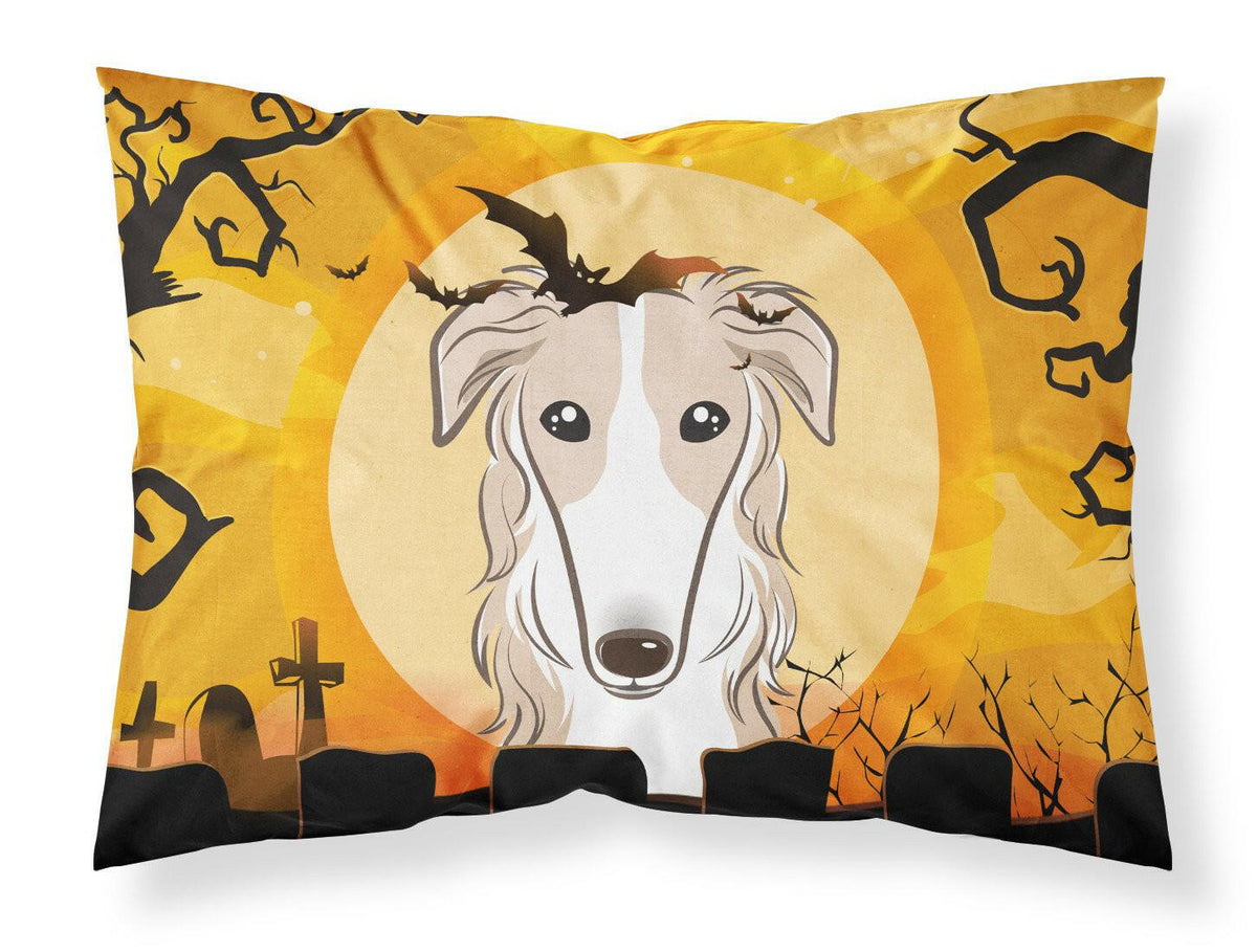 Halloween Borzoi Fabric Standard Pillowcase BB1786PILLOWCASE by Caroline&#39;s Treasures