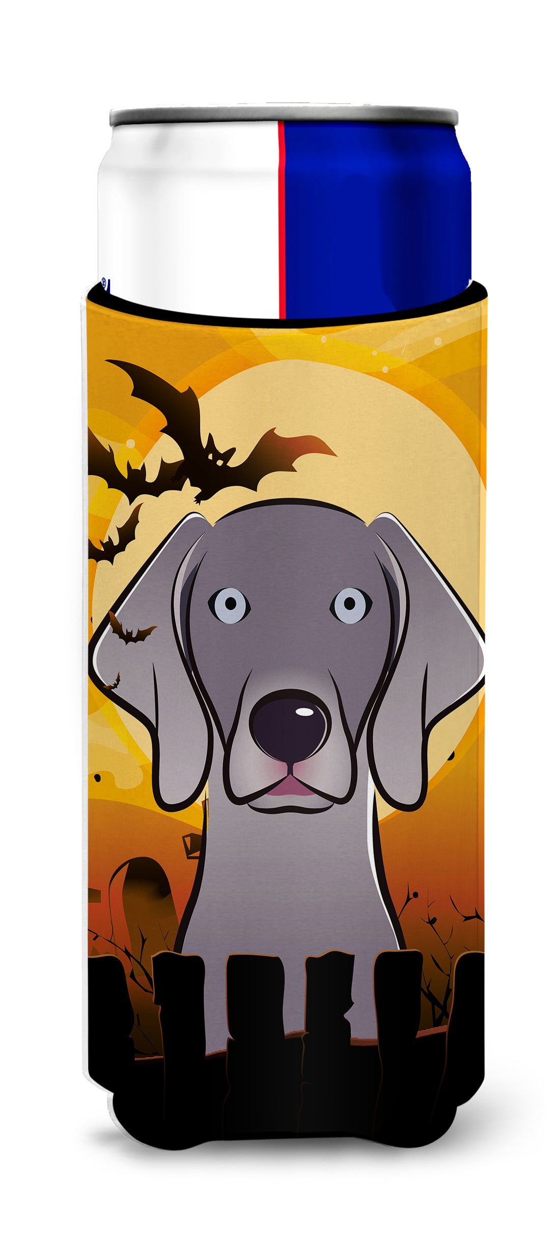 Halloween Weimaraner Ultra Beverage Isolateurs pour canettes minces BB1789MUK