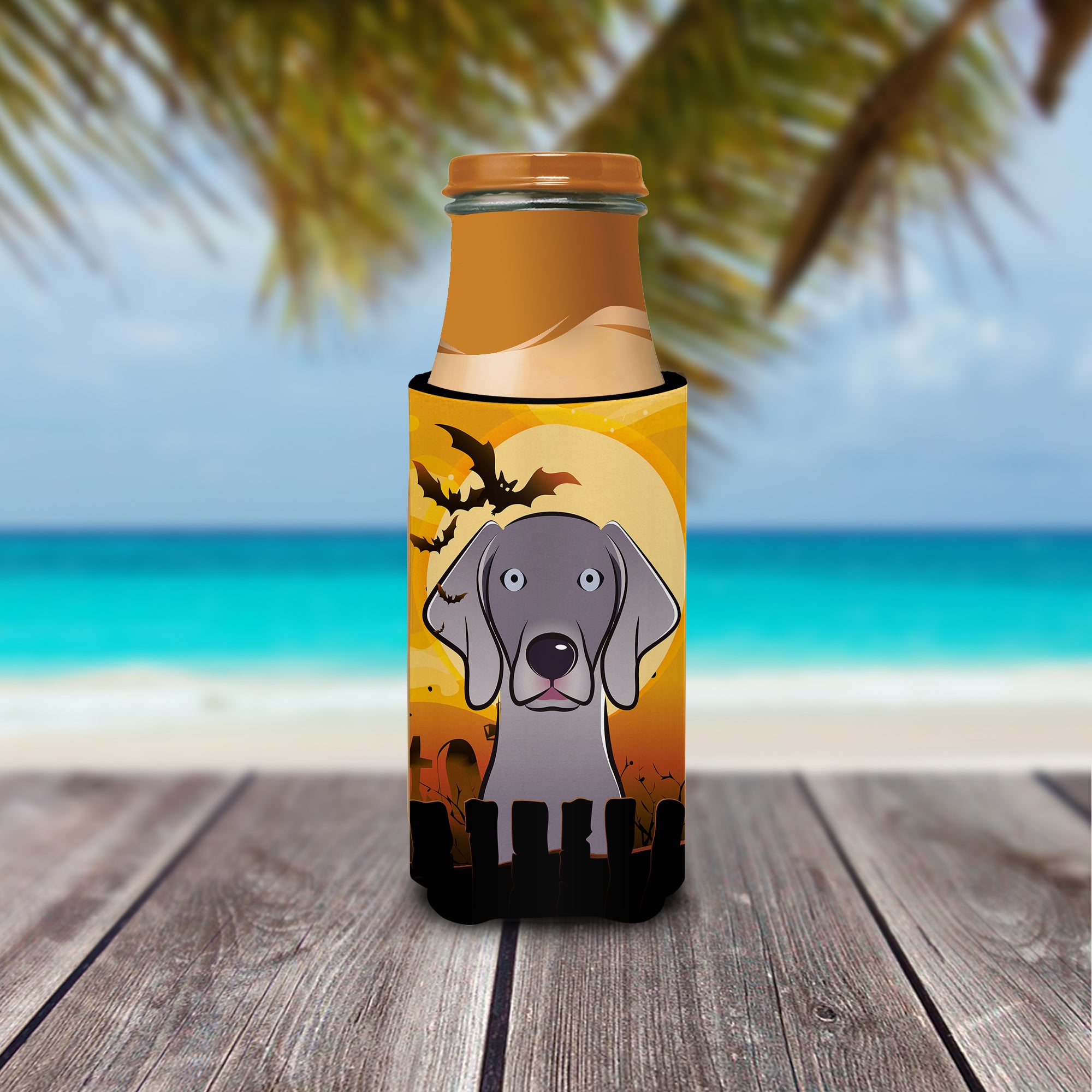 Halloween Weimaraner Ultra Beverage Isolateurs pour canettes minces BB1789MUK