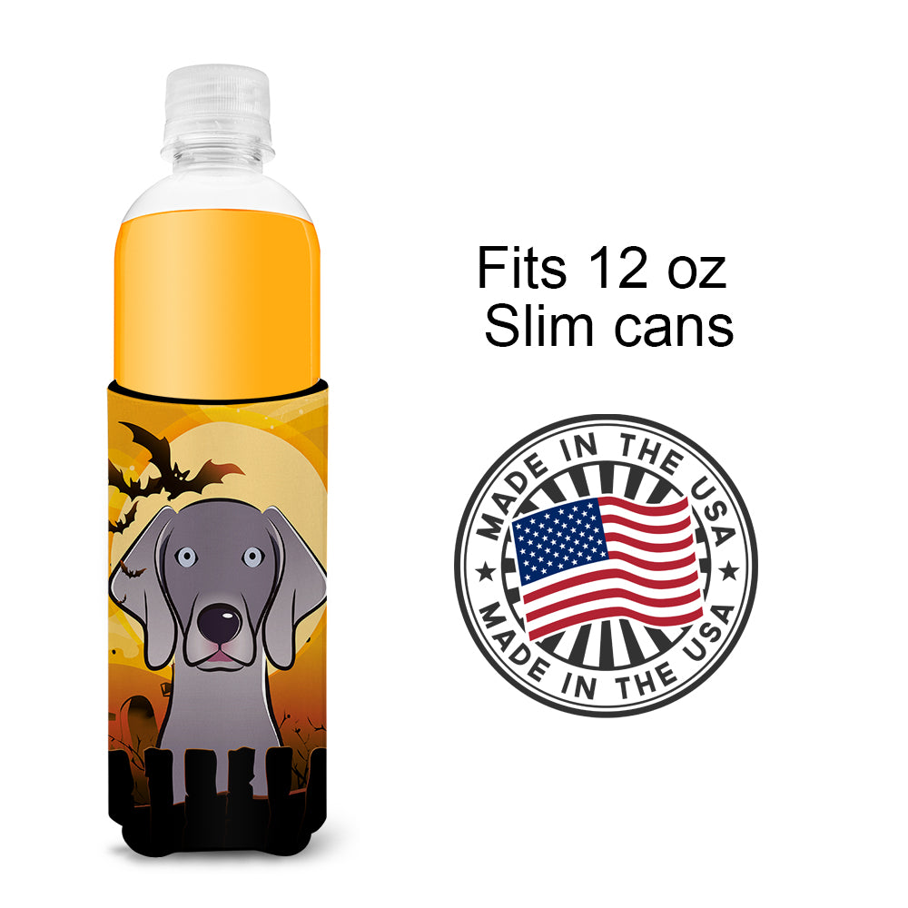 Halloween Weimaraner Ultra Beverage Insulators for slim cans BB1789MUK