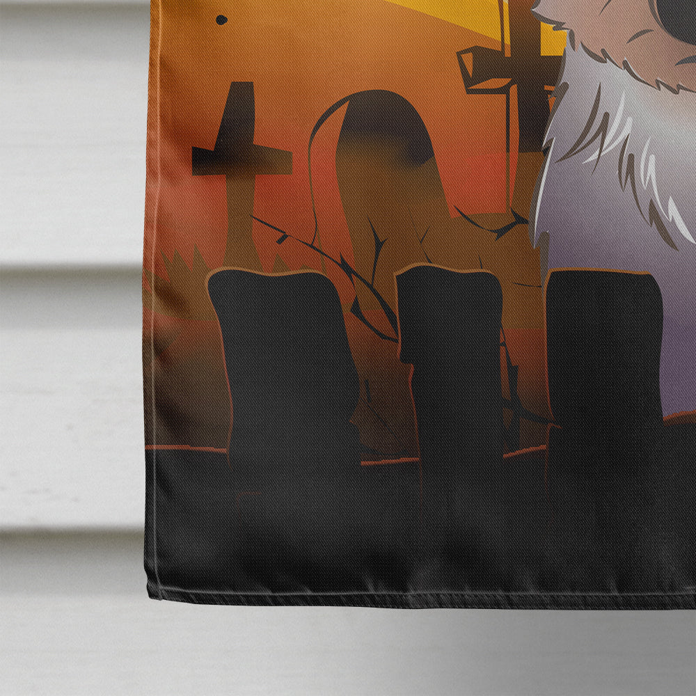 Halloween Yorkie Puppy Flag Canvas House Size BB1790CHF  the-store.com.