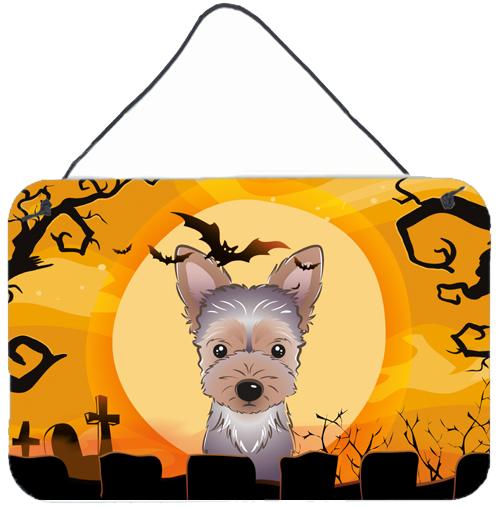 Halloween Yorkie Puppy Wall or Door Hanging Prints BB1790DS812 by Caroline&#39;s Treasures