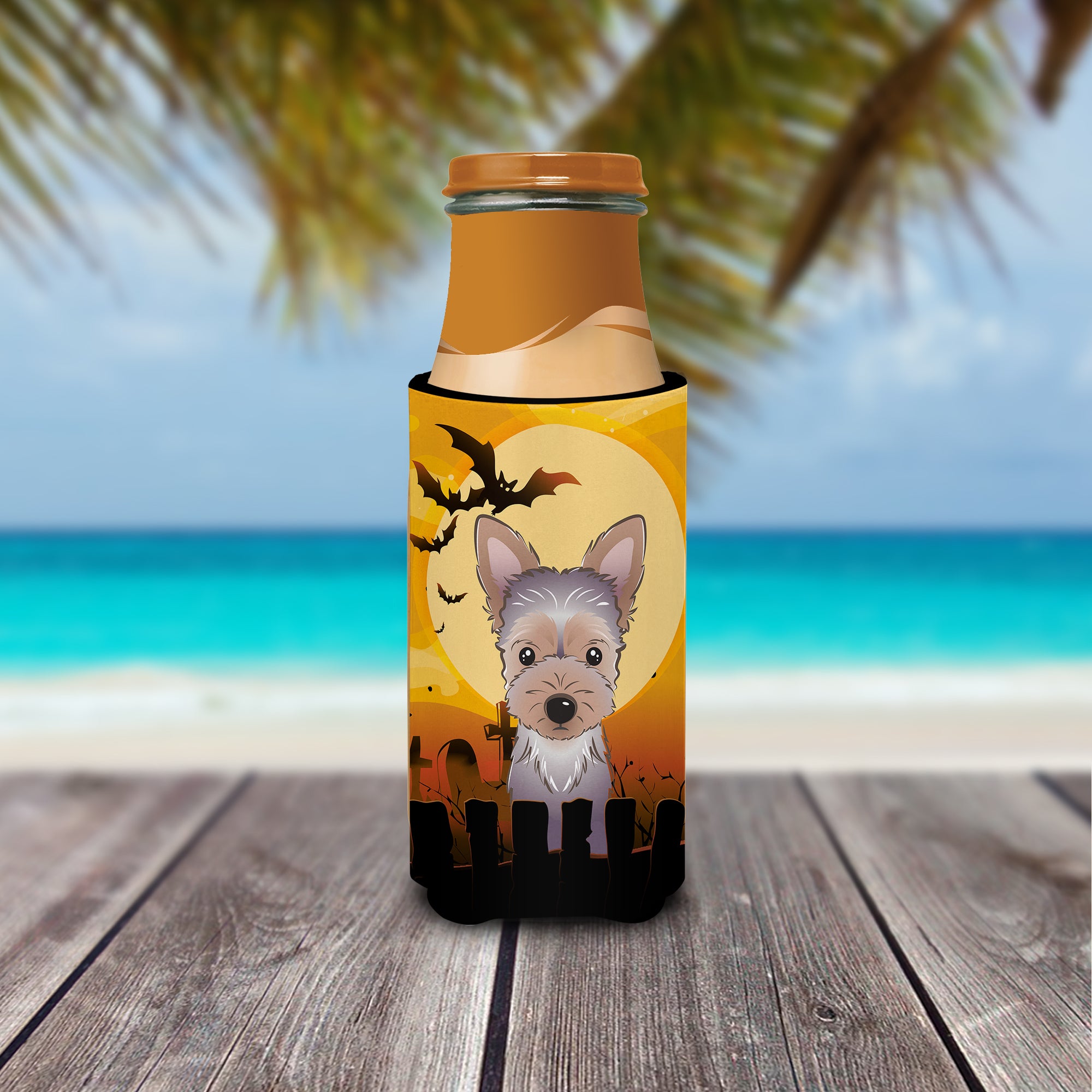 Halloween Yorkie Puppy Ultra Beverage Isolateurs pour canettes minces BB1790MUK