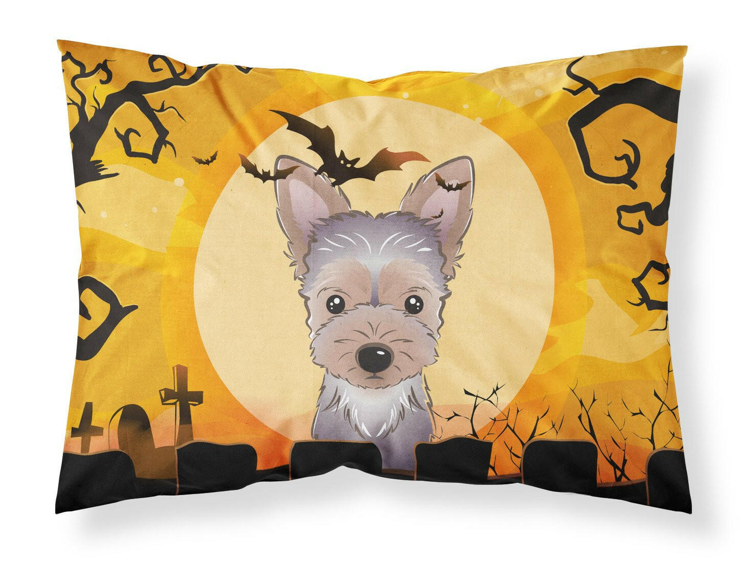 Halloween Yorkie Puppy Fabric Standard Pillowcase BB1790PILLOWCASE by Caroline's Treasures
