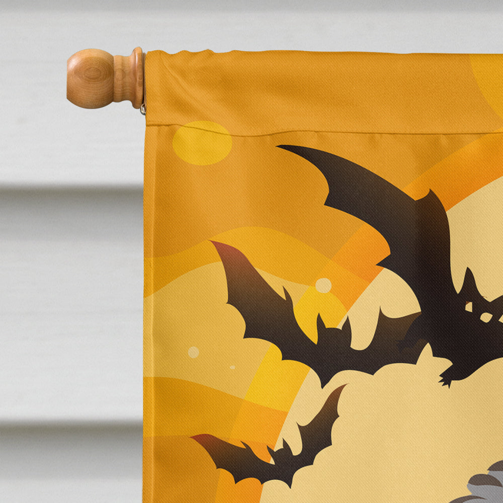 Halloween Wirehaired Dachshund Flag Canvas House Size BB1791CHF  the-store.com.