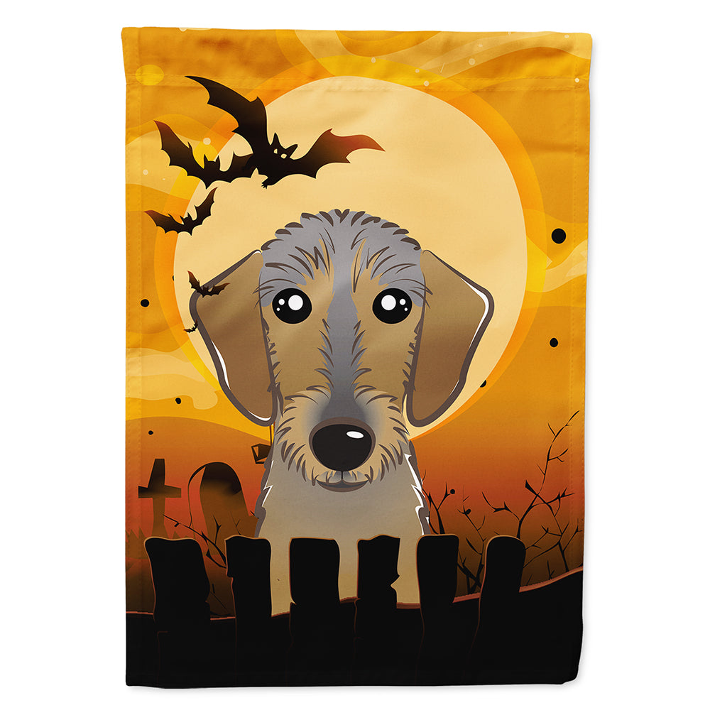 Halloween Wirehaired Dachshund Flag Canvas House Size BB1791CHF