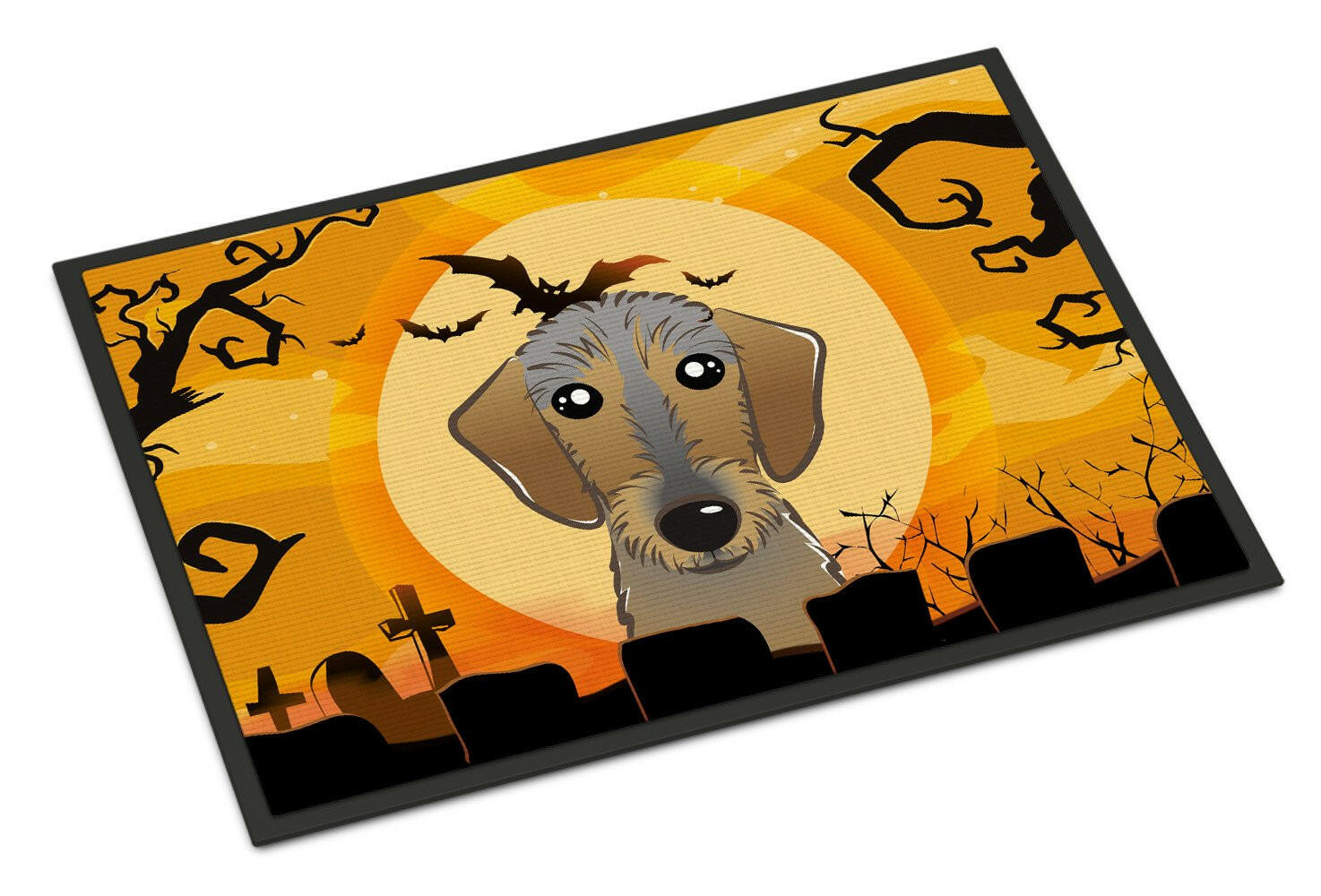Halloween Wirehaired Dachshund Indoor or Outdoor Mat 24x36 BB1791JMAT - the-store.com