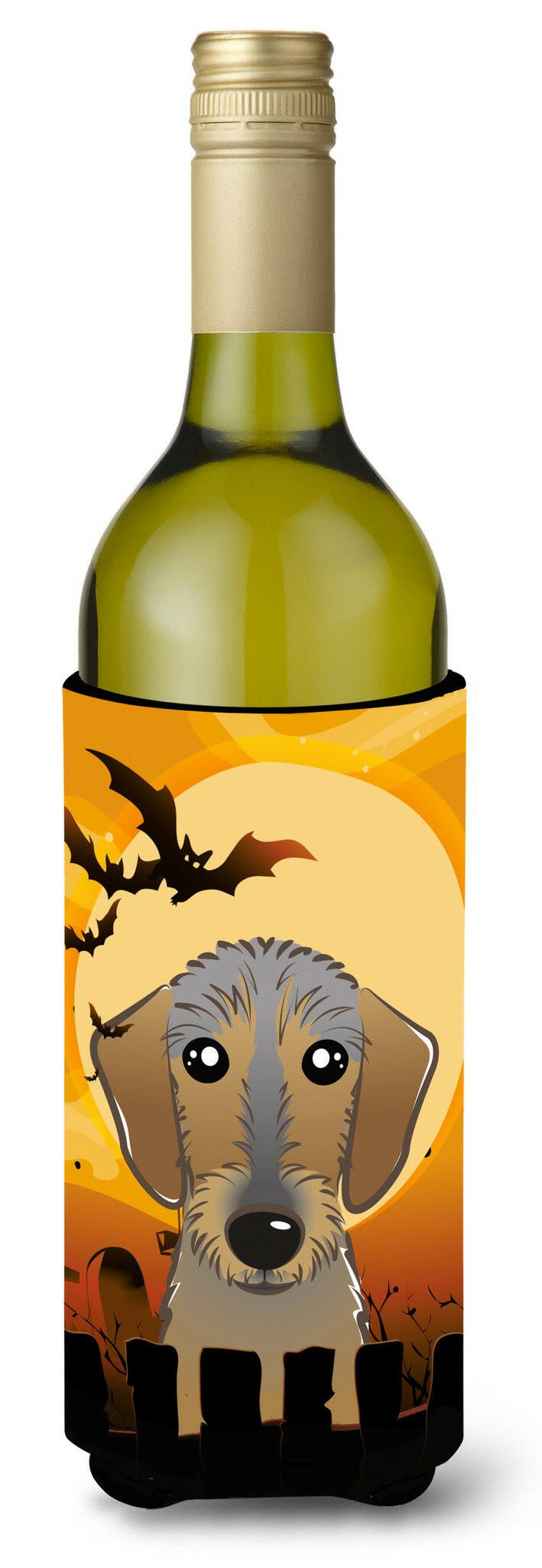 Halloween Wirehaired Dachshund Wine Bottle Beverage Insulator Hugger BB1791LITERK by Caroline's Treasures