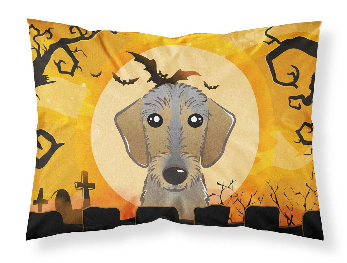 Halloween Wirehaired Dachshund Fabric Standard Pillowcase BB1791PILLOWCASE by Caroline&#39;s Treasures