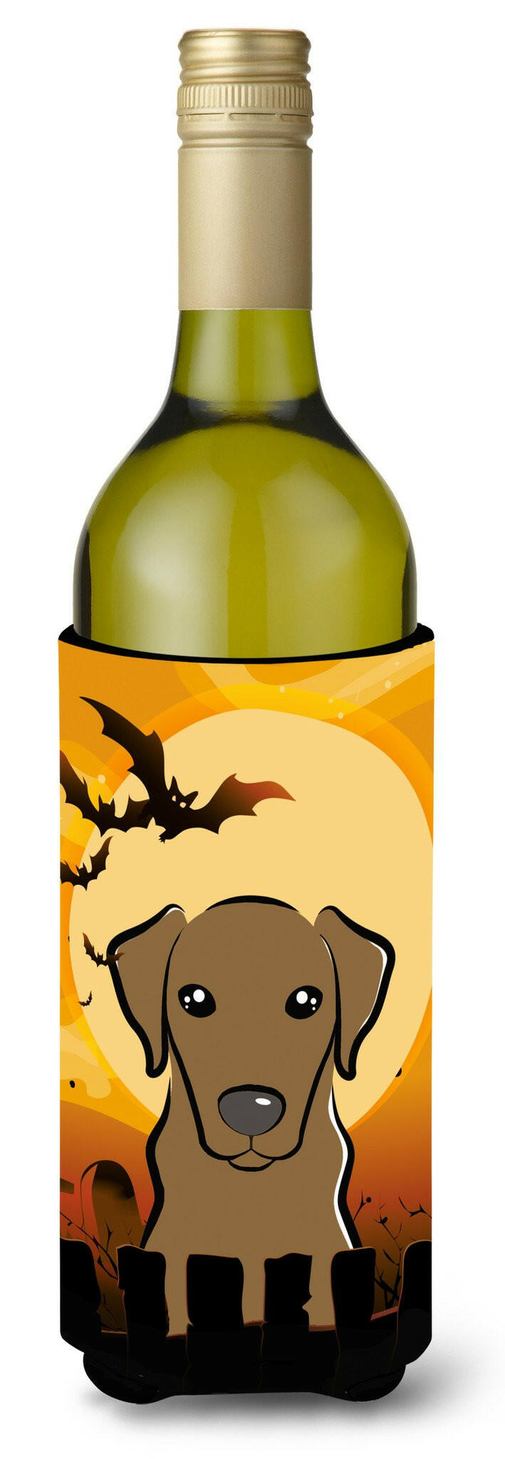 Halloween Chocolate Labrador Wine Bottle Beverage Insulator Hugger BB1792LITERK by Caroline's Treasures