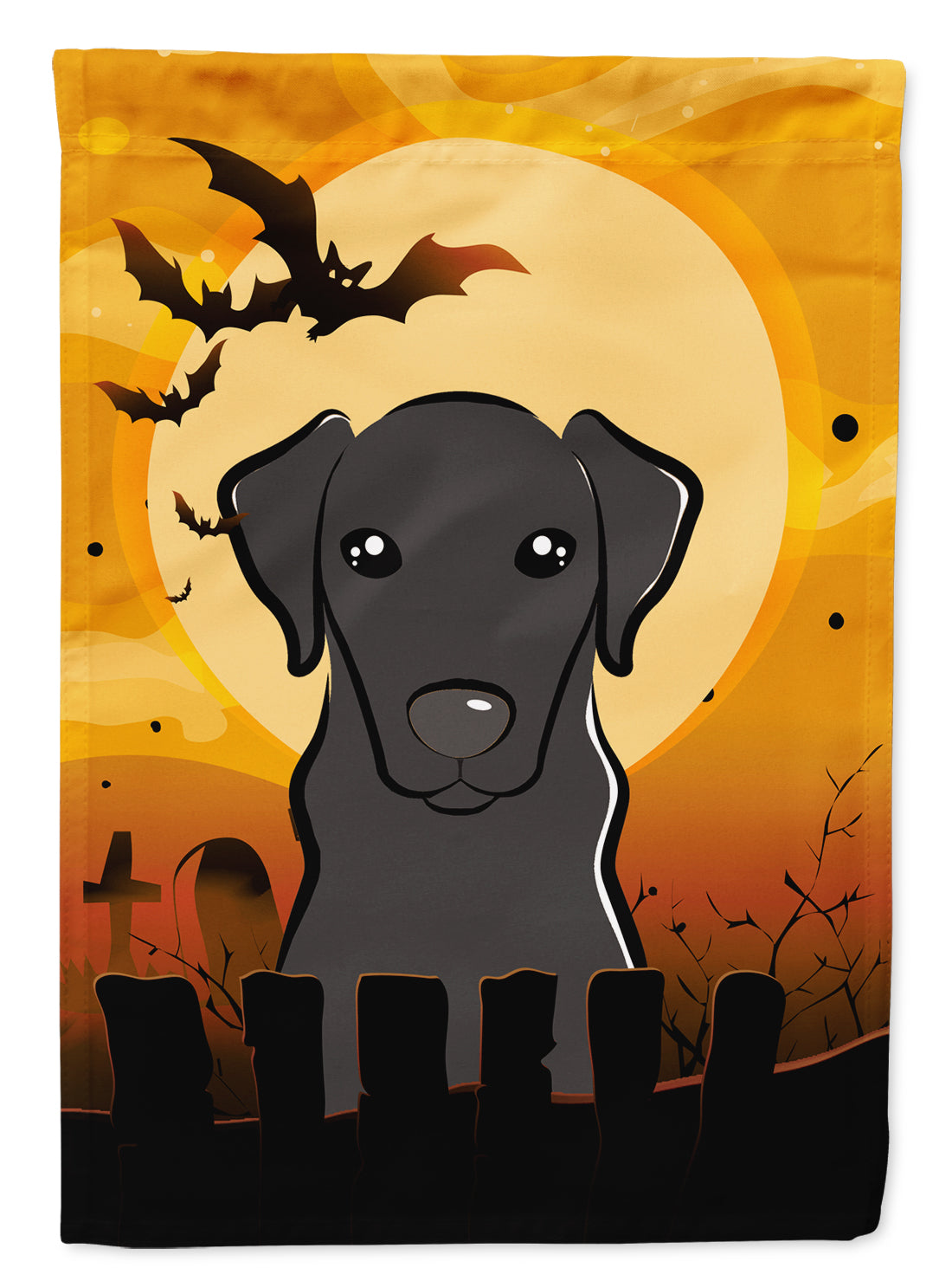 Halloween Black Labrador Flag Garden Size BB1793GF.