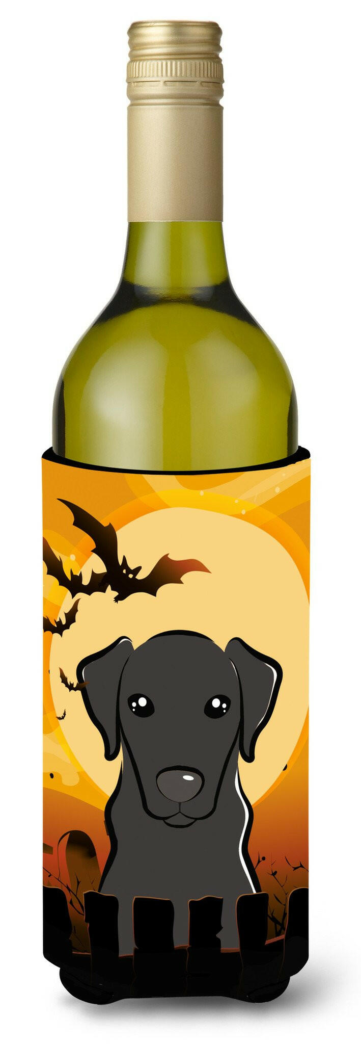 Halloween Black Labrador Wine Bottle Beverage Insulator Hugger BB1793LITERK by Caroline's Treasures