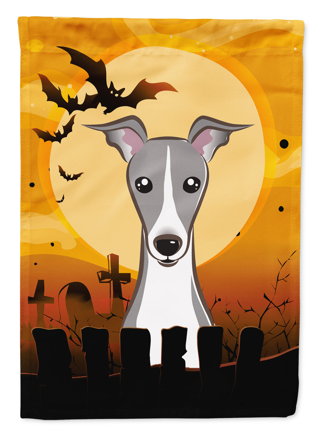 Halloween Italian Greyhound Flag Canvas House Size BB1794CHF  the-store.com.