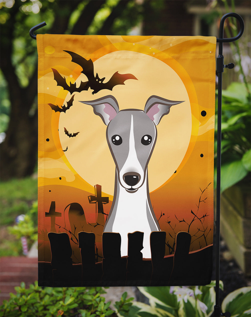 Halloween Italian Greyhound Flag Garden Size BB1794GF.