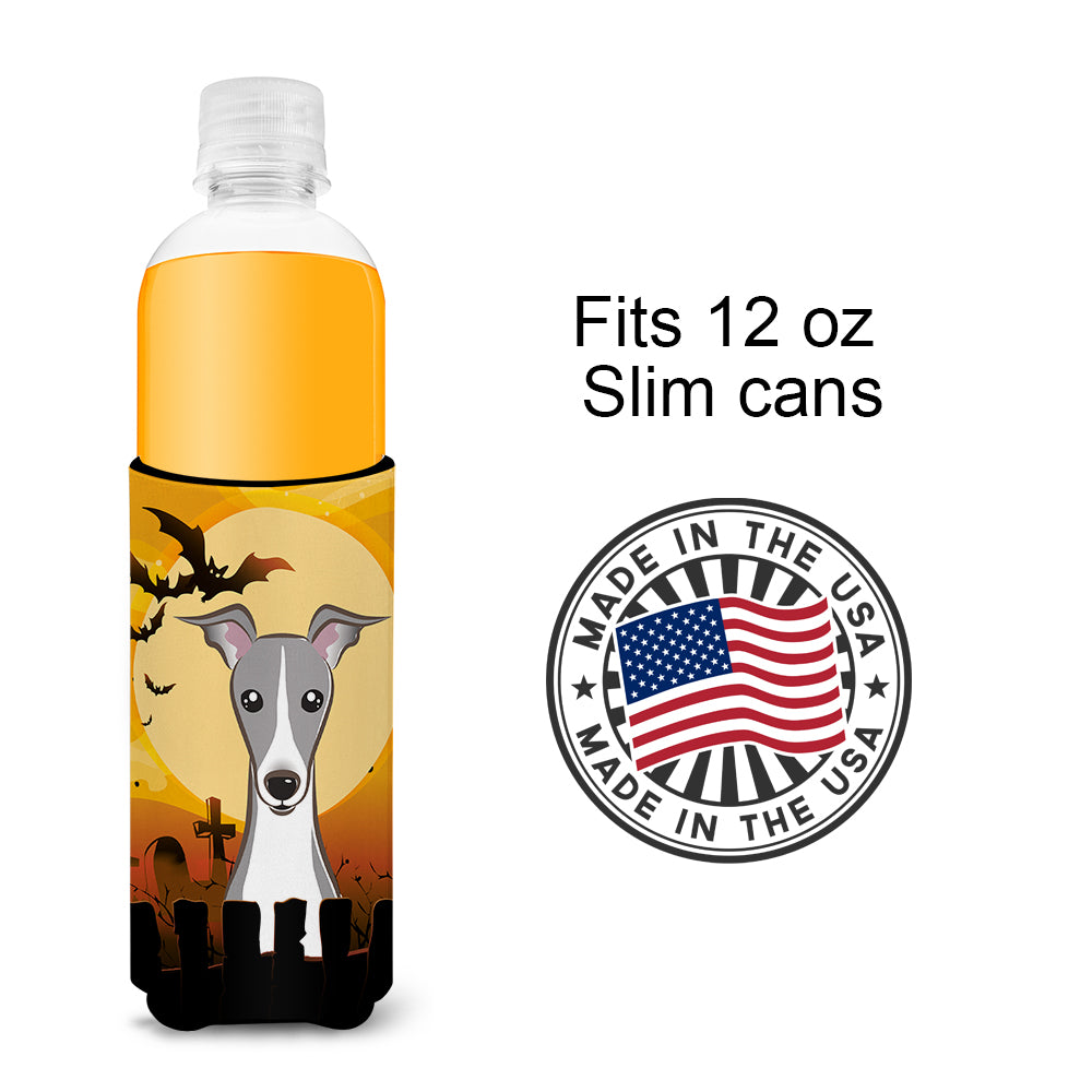 Halloween Italian Greyhound Ultra Beverage Insulators for slim cans BB1794MUK