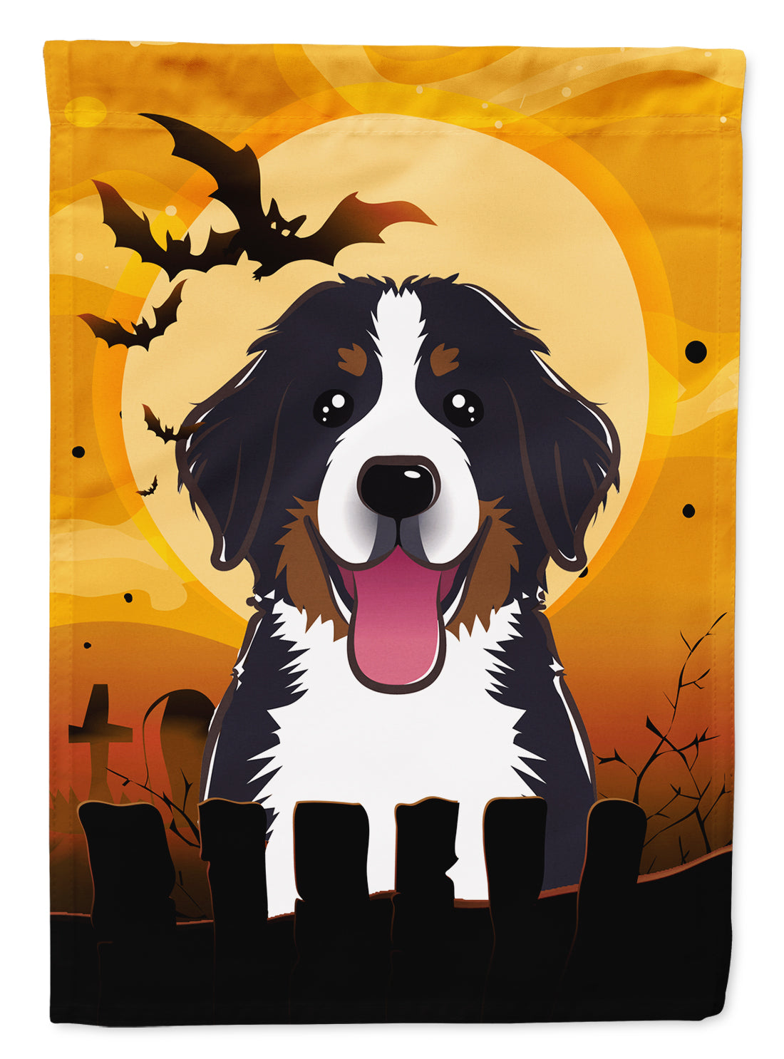 Halloween Bernese Mountain Dog Flag Canvas House Size BB1795CHF  the-store.com.