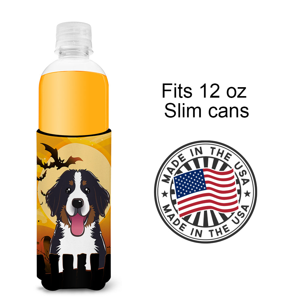 Halloween Bernese Mountain Dog Ultra Beverage Insulators for slim cans BB1795MUK