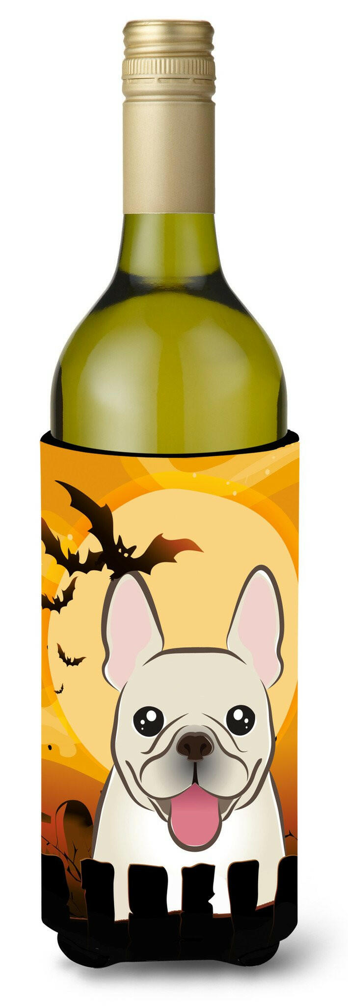 Halloween French Bulldog Wine Bottle Beverage Insulator Hugger BB1796LITERK by Caroline&#39;s Treasures