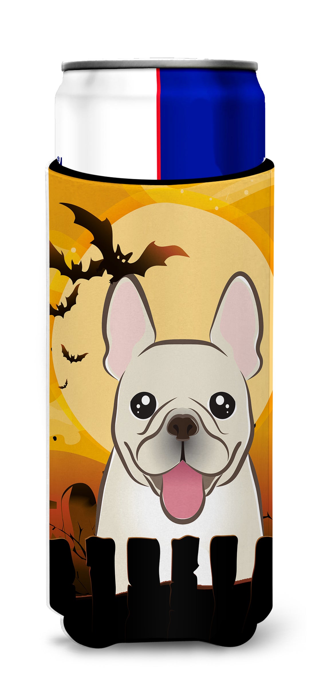 Halloween French Bulldog Ultra Beverage Insulators for slim cans BB1796MUK  the-store.com.