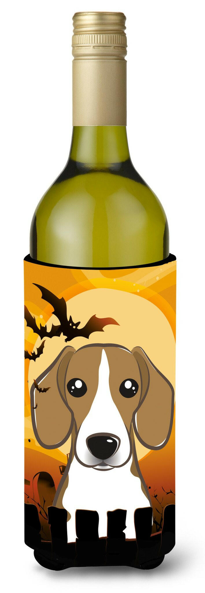 Halloween Beagle Wine Bottle Beverage Insulator Hugger BB1797LITERK by Caroline&#39;s Treasures