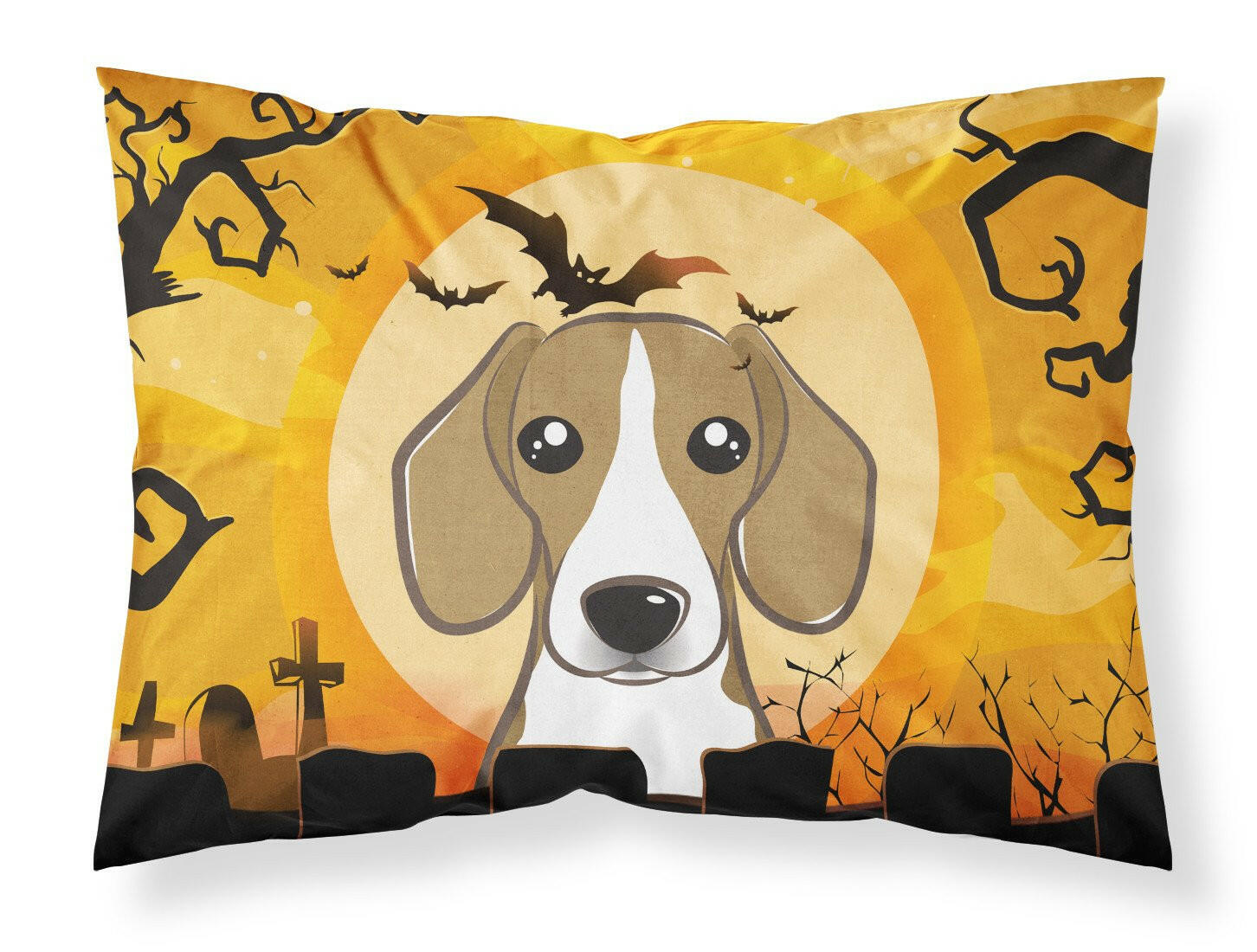 Halloween Beagle Fabric Standard Pillowcase BB1797PILLOWCASE by Caroline's Treasures