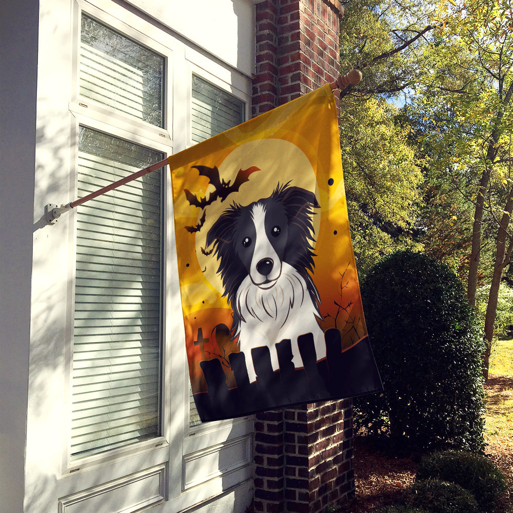 Halloween Border Collie Flag Canvas House Size BB1799CHF  the-store.com.