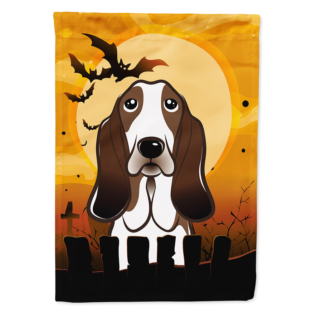 Halloween Basset Hound Flag Canvas House Size BB1801CHF