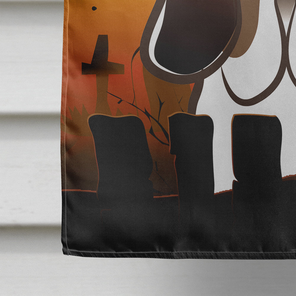 Halloween Basset Hound Flag Canvas House Size BB1801CHF