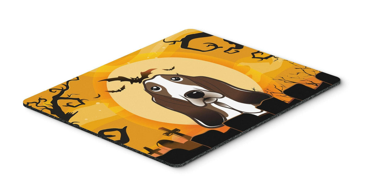 Halloween Basset Hound Mouse Pad, Hot Pad or Trivet BB1801MP by Caroline&#39;s Treasures
