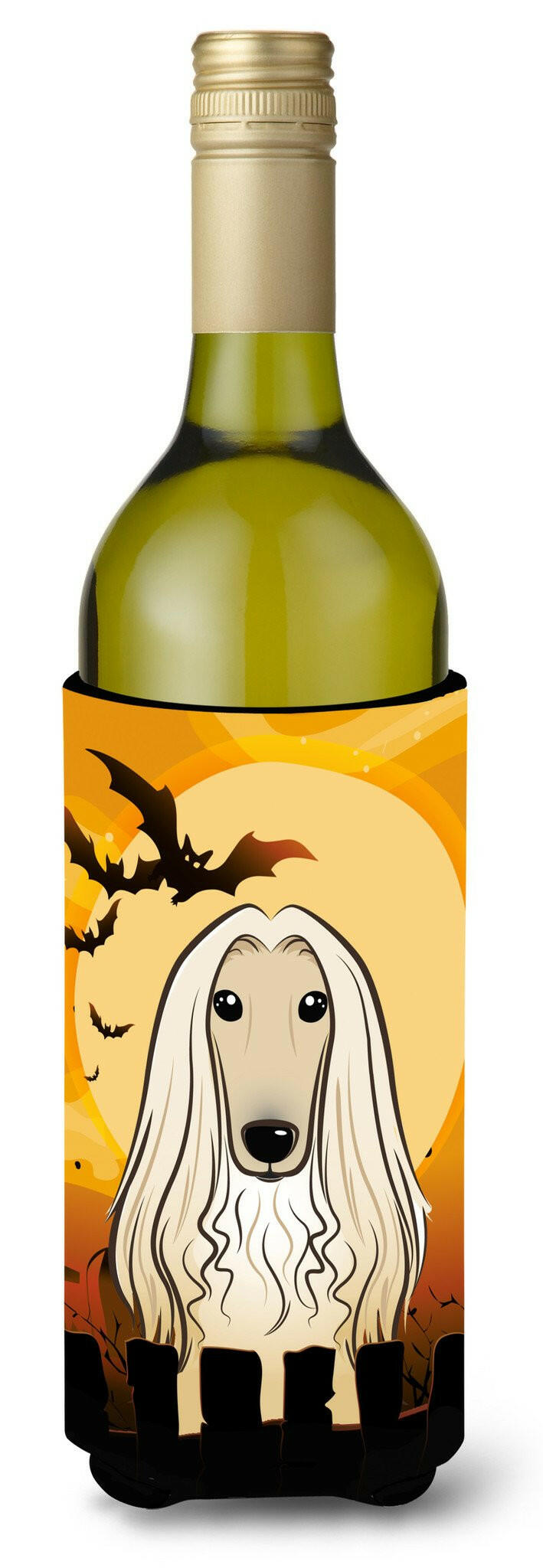Halloween Afghan Hound Wine Bottle Beverage Insulator Hugger BB1802LITERK by Caroline&#39;s Treasures
