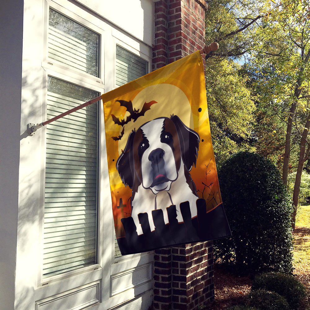 Halloween Saint Bernard Flag Canvas House Size BB1804CHF