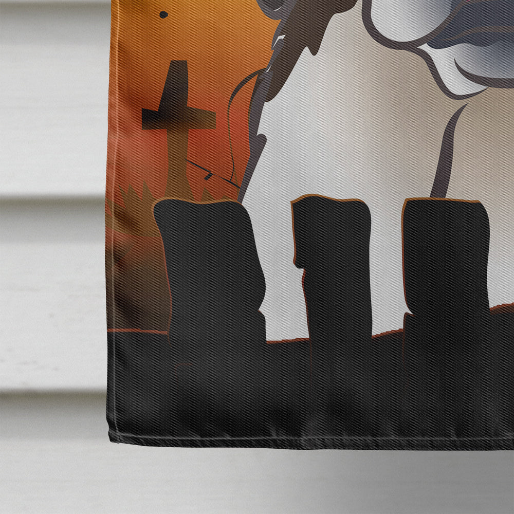 Halloween Saint Bernard Flag Canvas House Size BB1804CHF