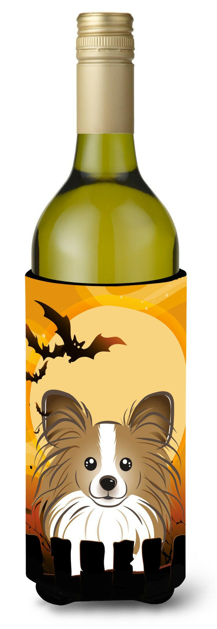 Halloween Papillon Wine Bottle Beverage Insulator Hugger BB1806LITERK by Caroline&#39;s Treasures
