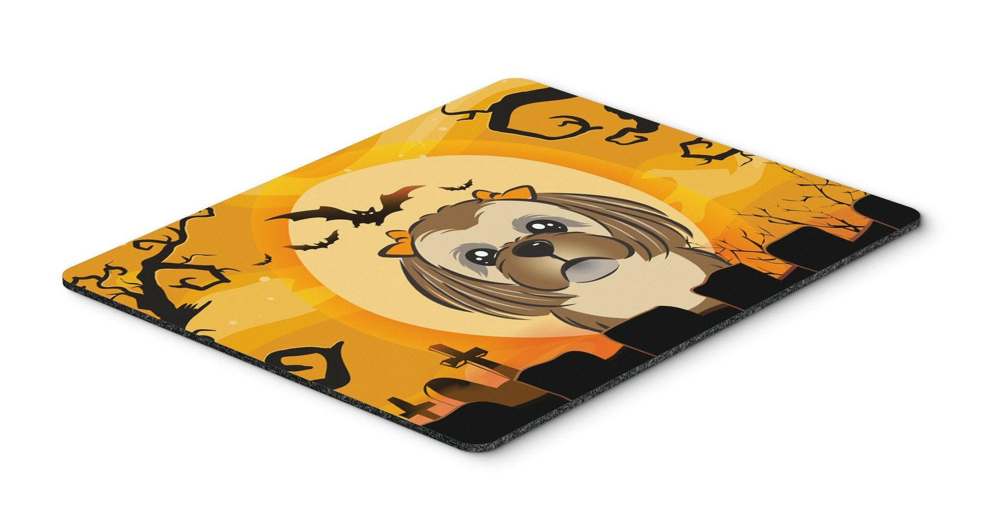 Halloween Chocolate Brown Shih Tzu Mouse Pad, Hot Pad or Trivet BB1807MP by Caroline's Treasures