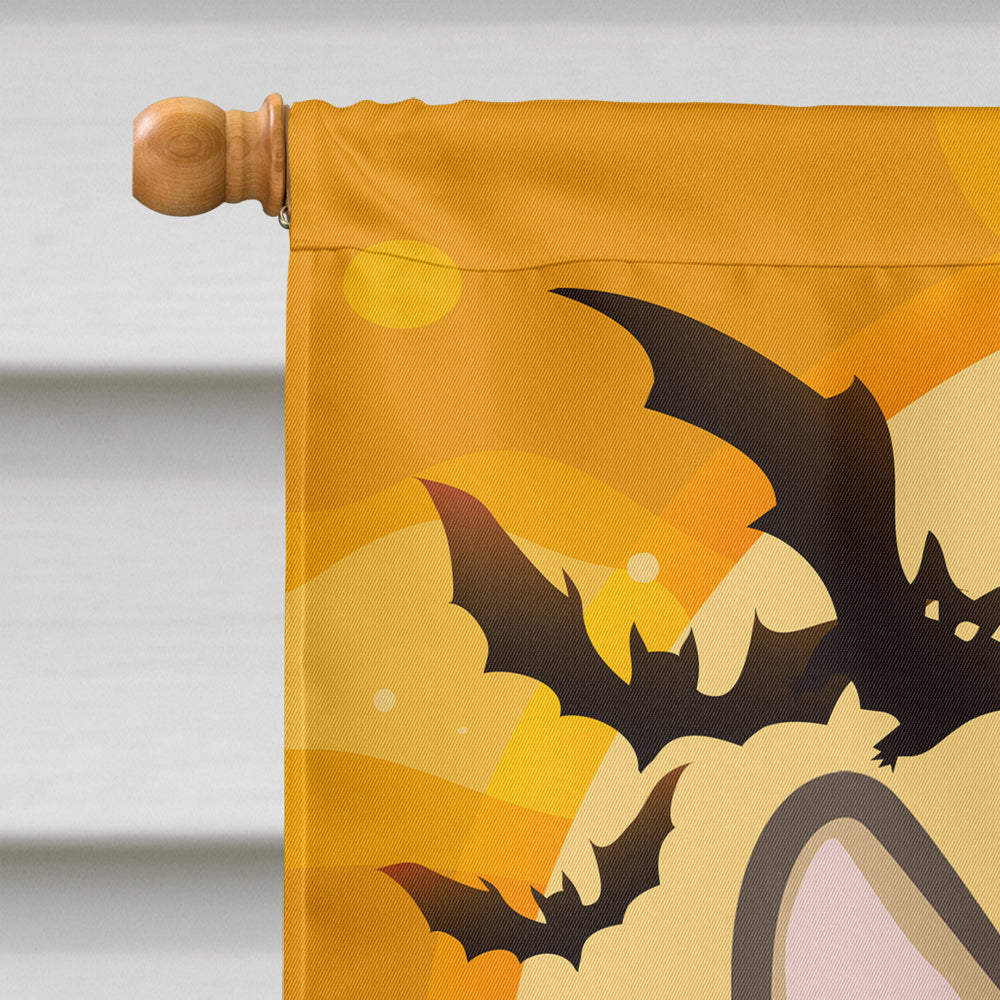Halloween Sable Corgi Flag Canvas House Size BB1811CHF
