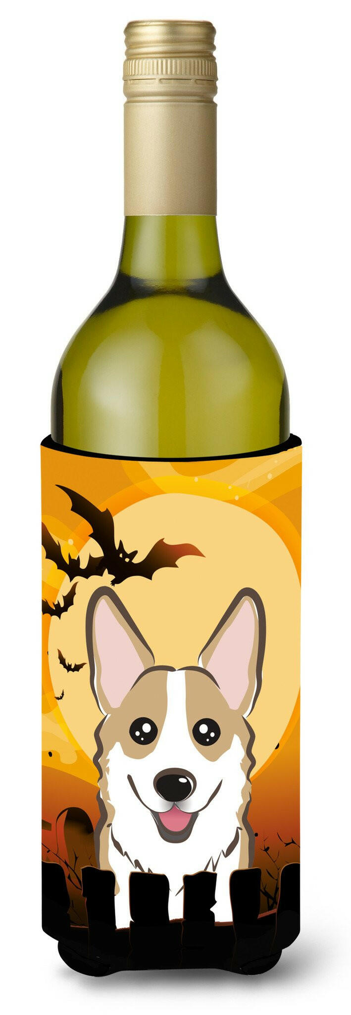 Halloween Sable Corgi Wine Bottle Beverage Insulator Hugger BB1811LITERK by Caroline&#39;s Treasures