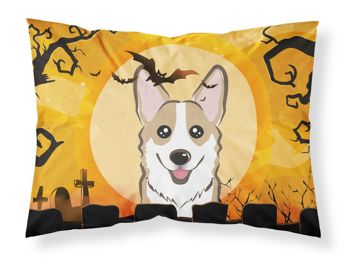 Halloween Sable Corgi Fabric Standard Pillowcase BB1811PILLOWCASE by Caroline&#39;s Treasures