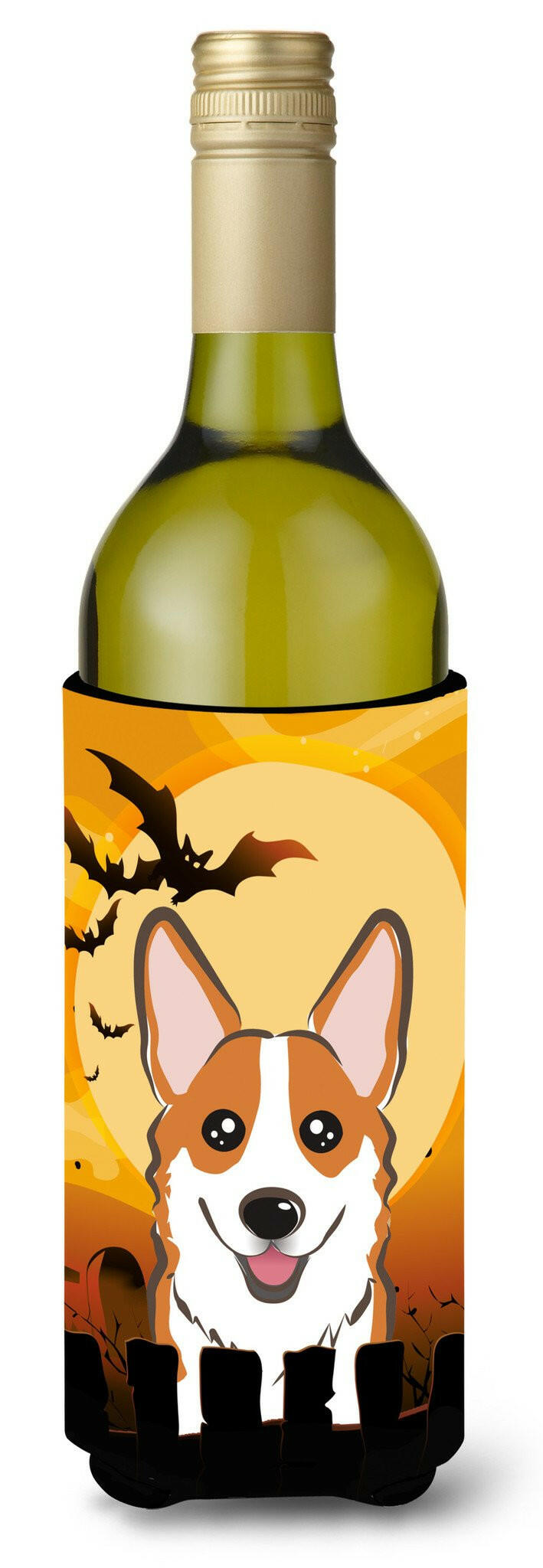 Halloween Red Corgi Wine Bottle Beverage Insulator Hugger BB1812LITERK by Caroline's Treasures