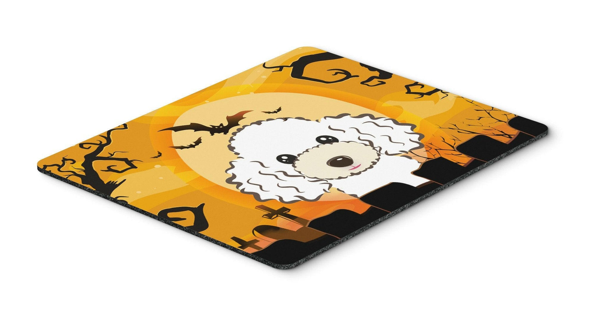 Halloween White Poodle Mouse Pad, Hot Pad or Trivet BB1815MP by Caroline's Treasures