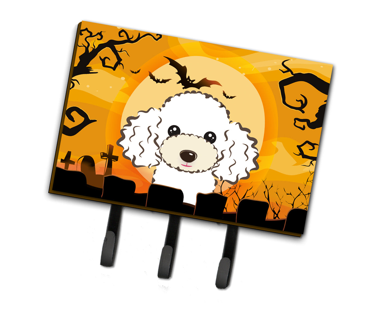 Halloween White Poodle Leash or Key Holder BB1815TH68  the-store.com.