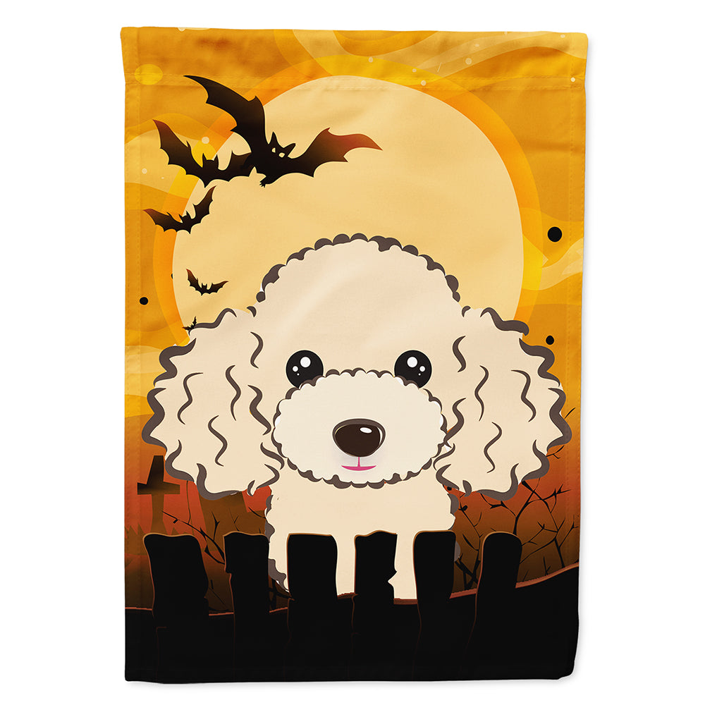 Halloween Buff Poodle Flag Canvas House Size BB1816CHF  the-store.com.