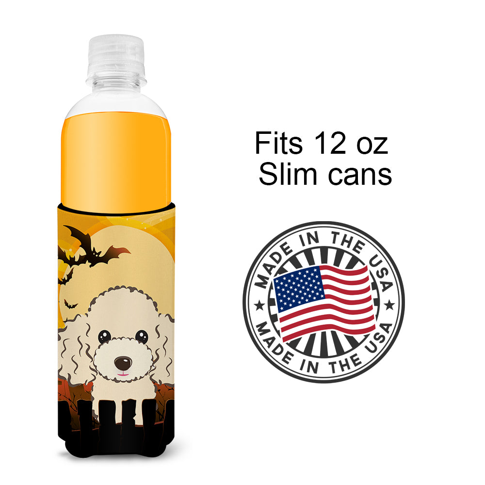 Halloween Buff Poodle Ultra Beverage Insulators for slim cans BB1816MUK