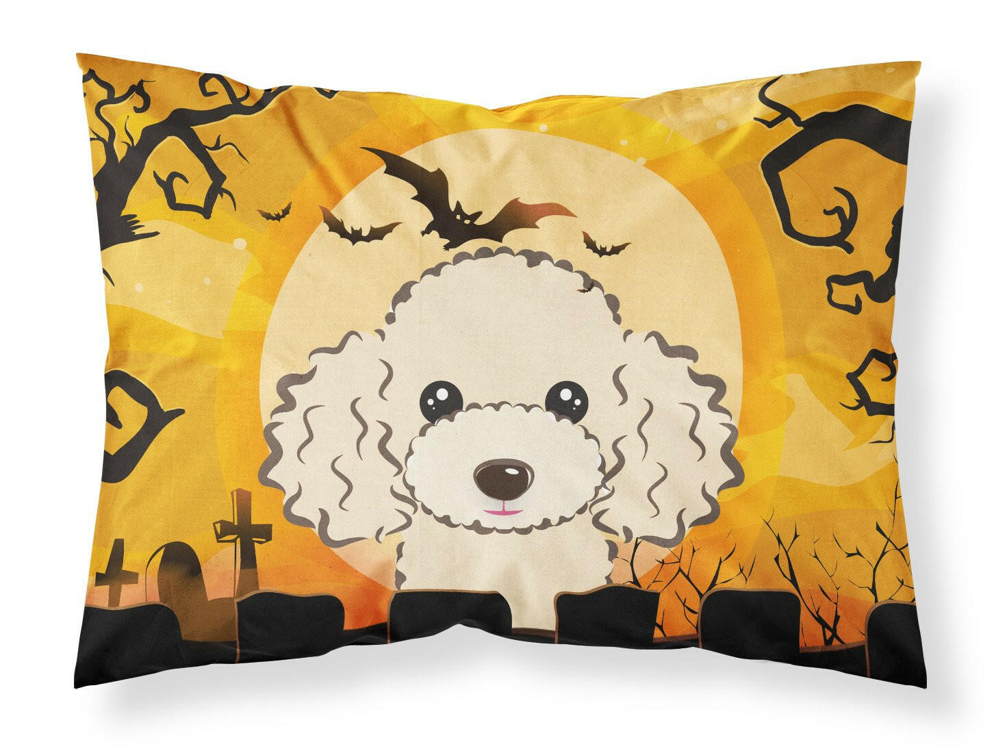 Halloween Buff Poodle Fabric Standard Pillowcase BB1816PILLOWCASE by Caroline's Treasures