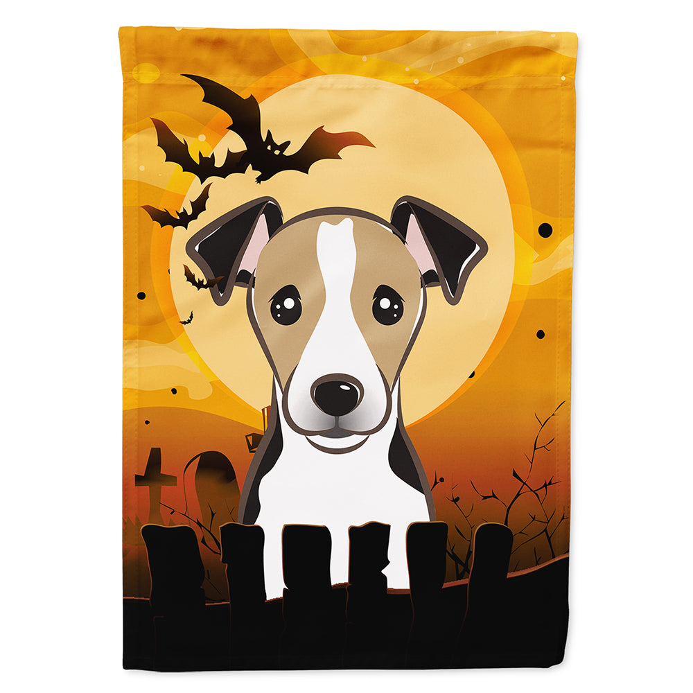 Halloween Jack Russell Terrier Flag Canvas House Size BB1819CHF