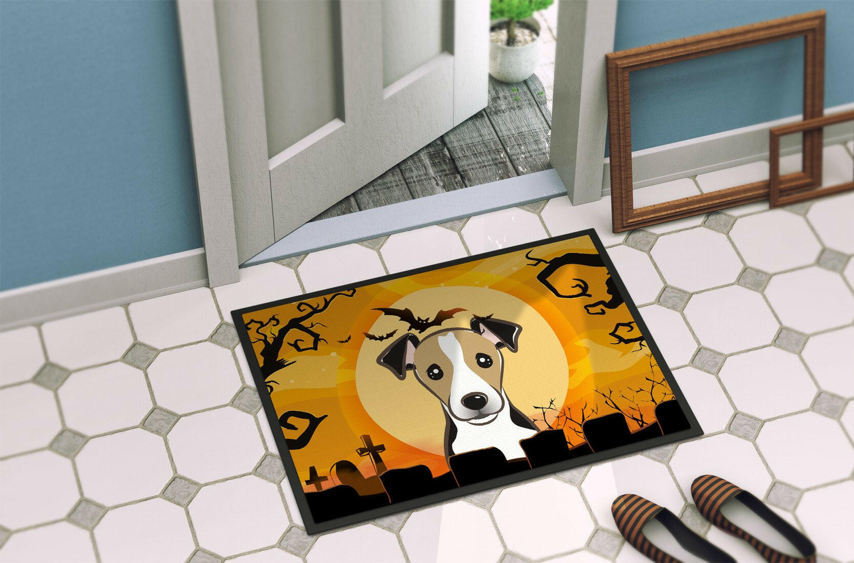 Halloween Jack Russell Terrier Indoor or Outdoor Mat 24x36 BB1819JMAT - the-store.com