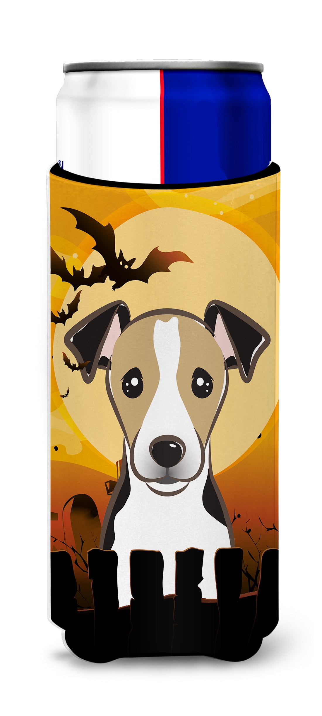 Halloween Jack Russell Terrier Ultra Beverage Insulators for slim cans BB1819MUK
