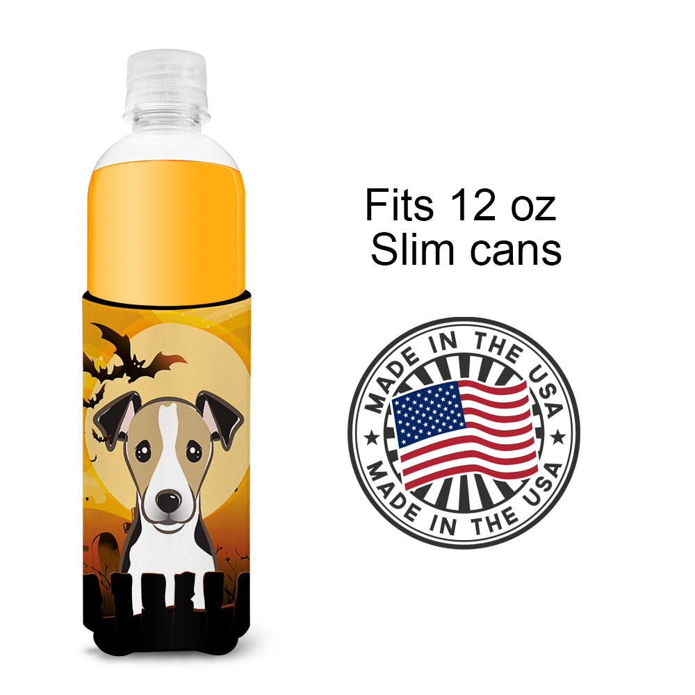 Halloween Jack Russell Terrier Ultra Beverage Insulators for slim cans BB1819MUK  the-store.com.