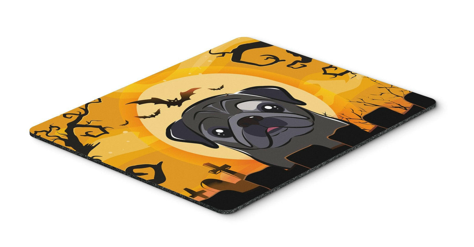 Halloween Black Pug Mouse Pad, Hot Pad or Trivet BB1821MP by Caroline's Treasures